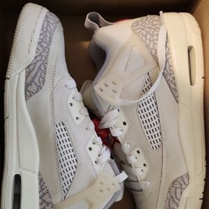 White and Gray Kids Sneakers